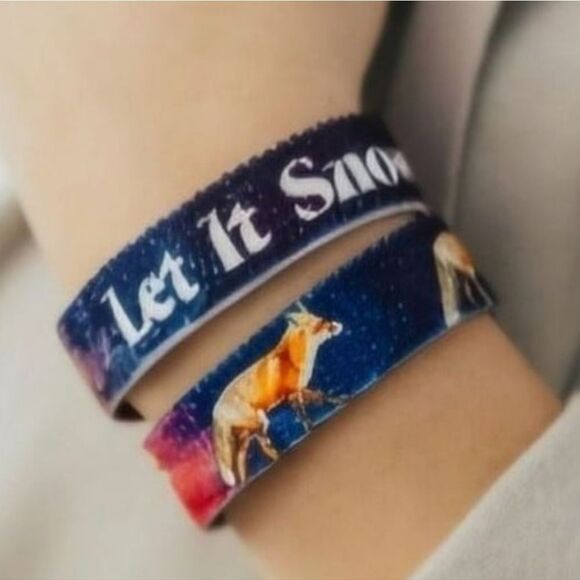 ZOX "LET IT SNOW" #1634 FOX EXCLUSIVE New Med SOLD OUT Collectible Wristband - Picture 6 of 6